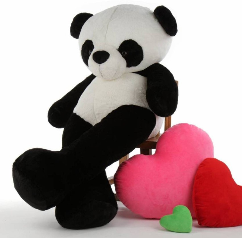 tas Stuffed Spongy Teddy Bear with 5 FEET PANDA (BLACK,WHITE