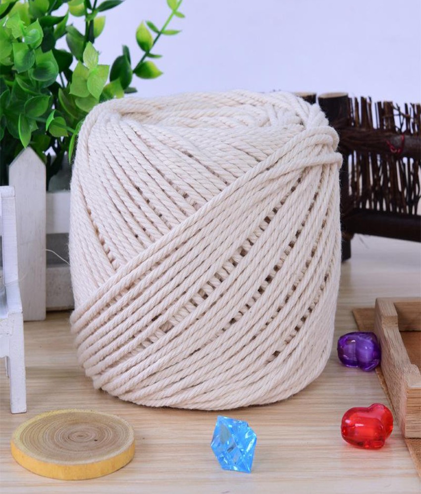 Craft Rope 8mm Braided Rope Cotton Rope 32 Feet Clothesline All Purpose  Braided Cord For Diy Rope Basket/mat As Candle Replacement Wick Self  Watering