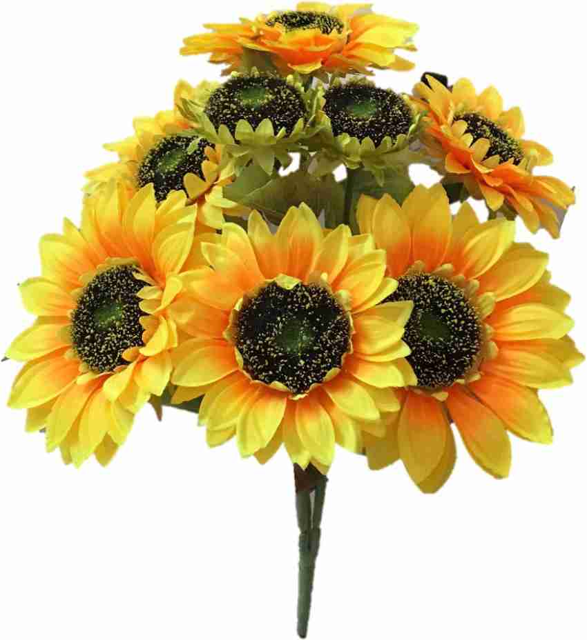 Northlight Set of 6 Yellow Real Touch Lily Artificial Floral Stems, 38 inch