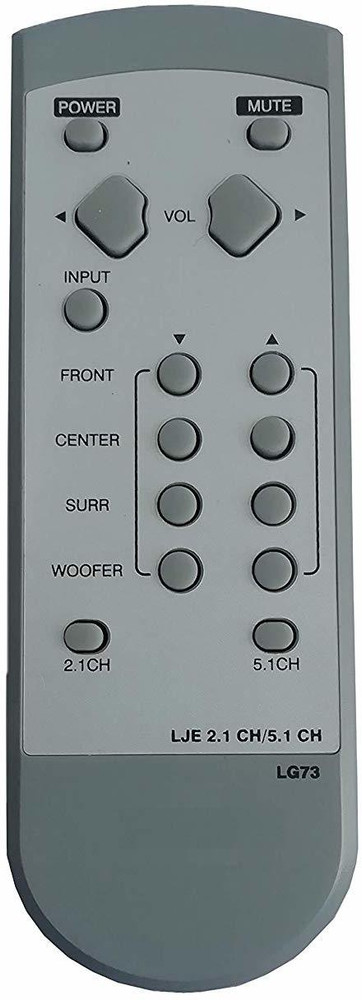 LipiWorld 73 2.1 and 5.1 Home Theater System Remote Control