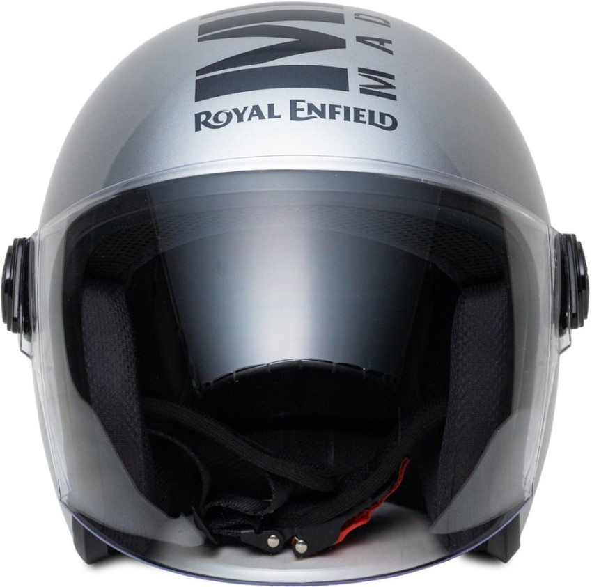 Royal enfield helmet silver colour new arrivals