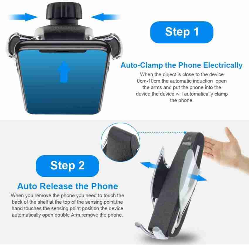 Auslese Wireless Car Charger Mount Automatic Clamping Qi 10W 7.5W Fast Charging  Mobile Holder Price in India - Buy Auslese Wireless Car Charger Mount  Automatic Clamping Qi 10W 7.5W Fast Charging Mobile
