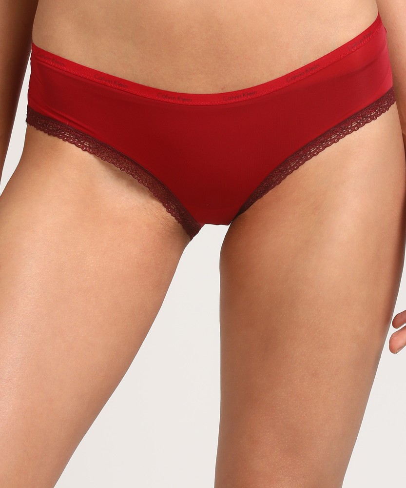 Calvin Klein Underwear Women Hipster Red Panty - Buy Calvin Klein Underwear  Women Hipster Red Panty Online at Best Prices in India