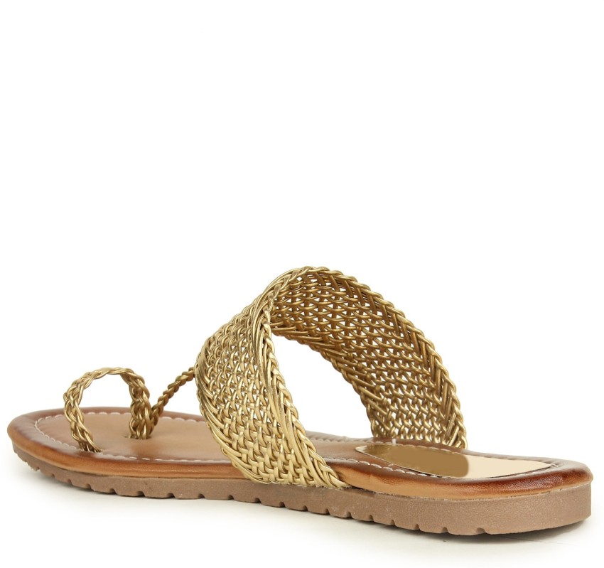 SHOETOPIA Women Gold Flats - Buy SHOETOPIA Women Gold Flats Online at Best  Price - Shop Online for Footwears in India