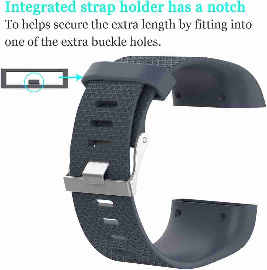 CellFAther Silicone Wristband Strap for Fitbit Surge with