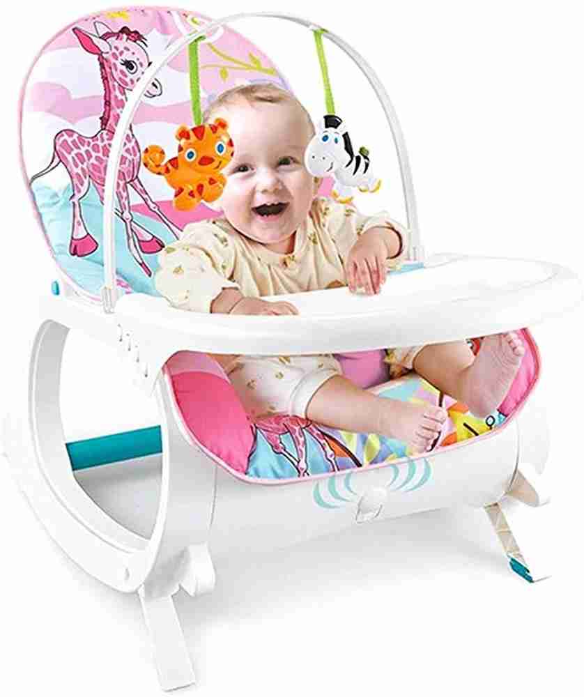 Baby Bucket Newborn to Toddler Rocker Cum Reclining Chair with Removable Tray Soothing Vibrations and Music Rocker Buy Baby Care Products in India Flipkart
