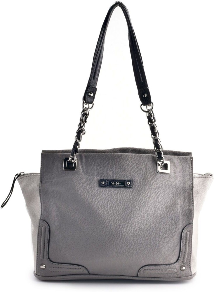 Buy Jessica Simpson Bags Women Grey, White Shoulder Bag Black Online @ Best  Price in India