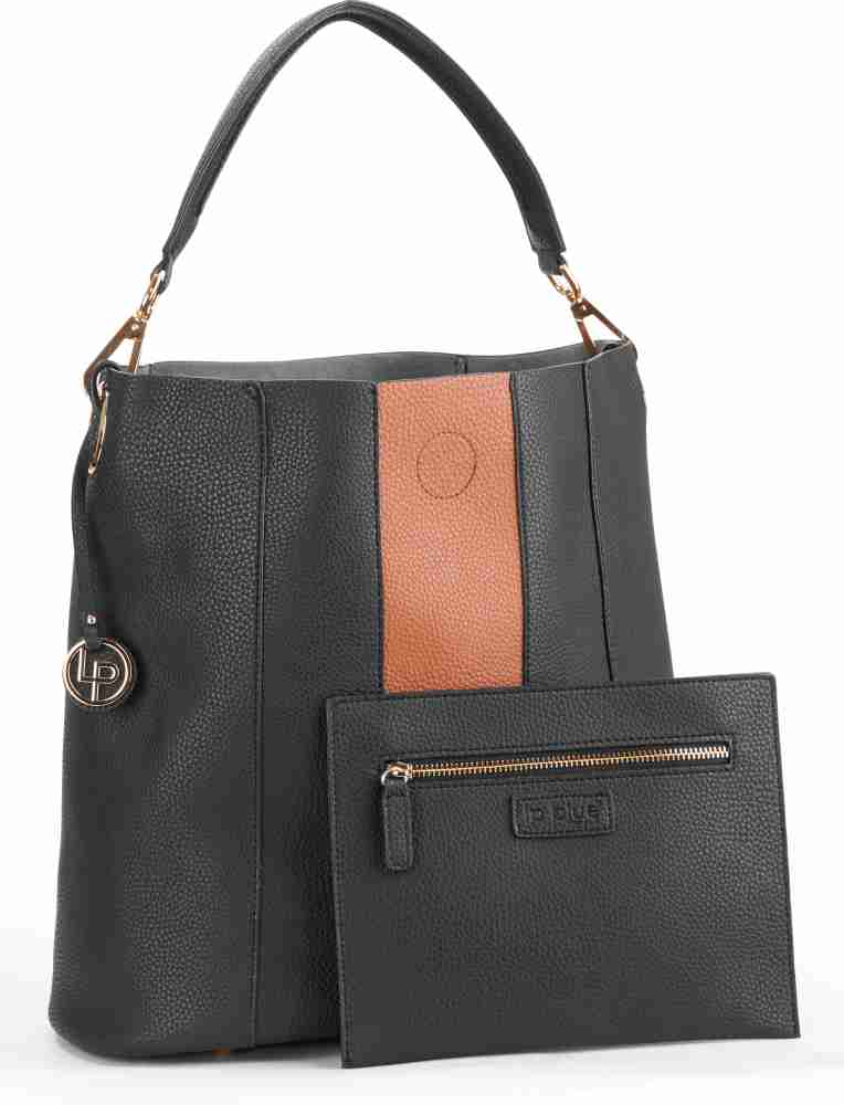 LP Black ladies hand bags, 400gm, Size: 25cm