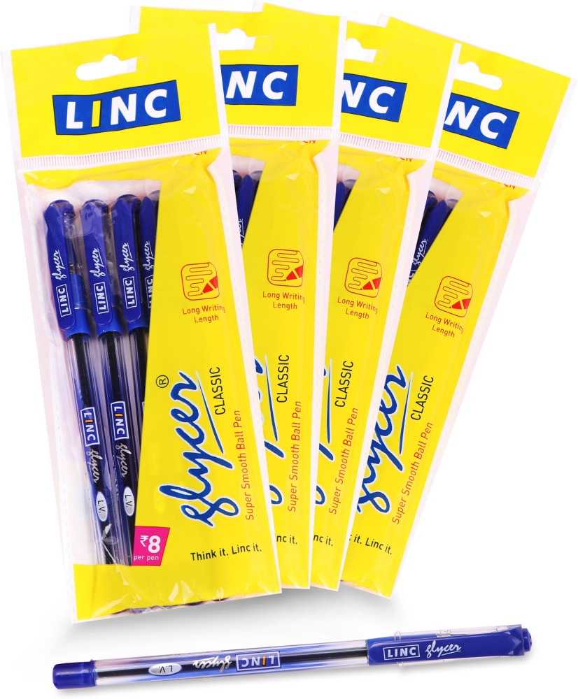 Linc Glycer Multi Ink Colour Ball Pen ( Pack Of 10 Pens )