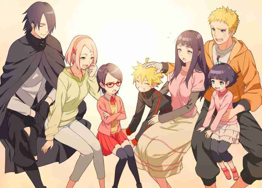 Athah Anime Boruto Boruto Uzumaki Naruto Uzumaki Himawari Uzumaki Hinata  Hyūga 13*19 inches Wall Poster Matte Finish Paper Print - Animation &  Cartoons posters in India - Buy art, film, design, movie