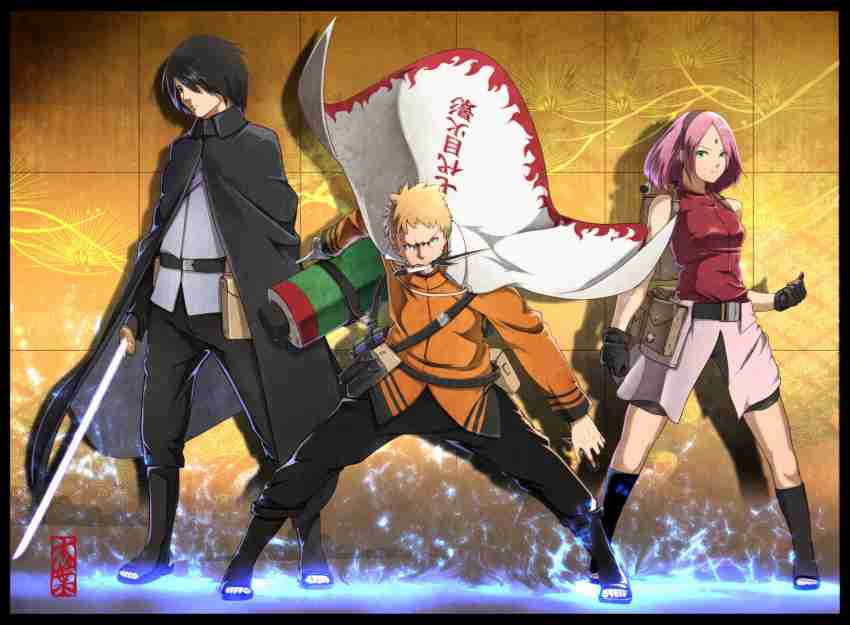 Athah Anime Boruto: Naruto the Movie Hinata Hyūga Naruto Uzumaki Naruto  Himawari Uzumaki Boruto Uzumaki Sarada Uchiha Sakura Haruno Sasuke Uchiha  13*19 inches Wall Poster Matte Finish Paper Print - Animation 