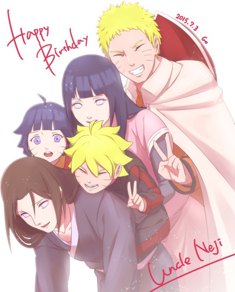 Naruto Uzumaki Boruto Uzumaki Hinata Hyuga Himawari Uzumaki