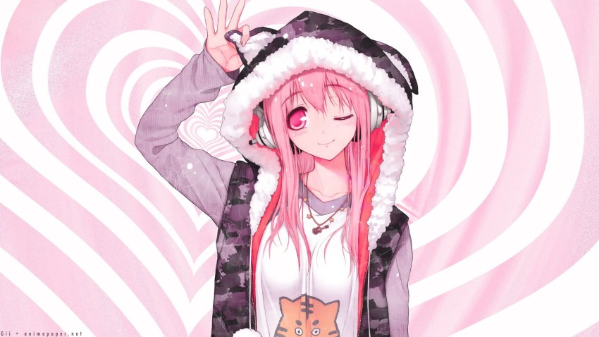 Anime girl pink hair HD wallpapers  Pxfuel