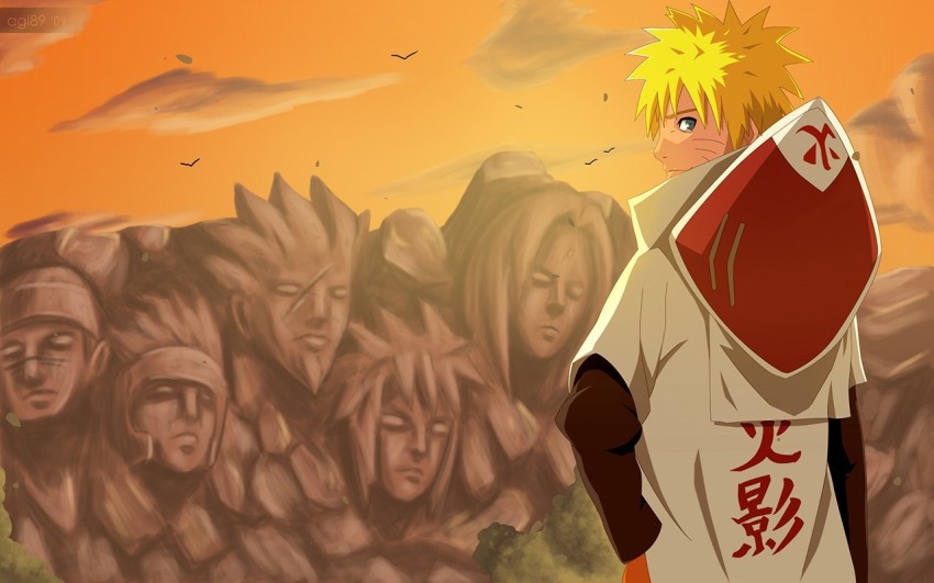 Naruto Hokage Poster, Naruto Uzumaki Hokage Anime Poster, Naruto Wall  Poster