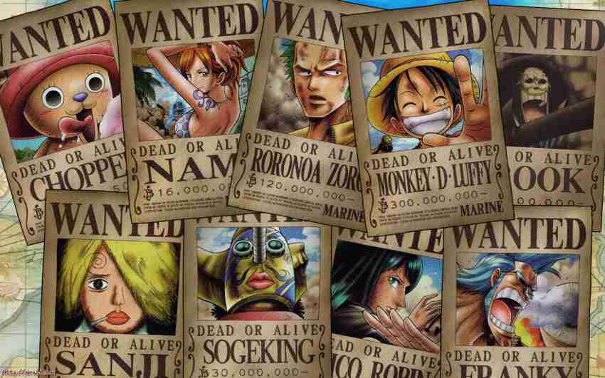 Brook One Piece Poster Wanted by Anime One Piece
