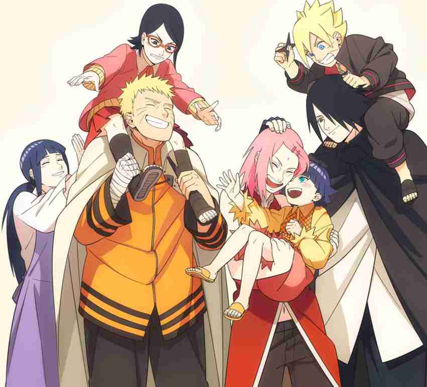 Naruto family, Himawari, Hinata, Naruto, Boruto, HD wallpaper