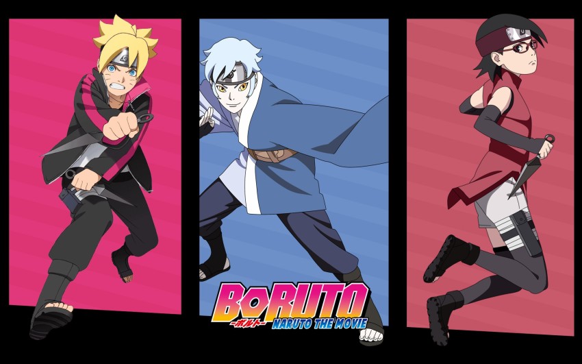 Athah Anime Boruto Sarada Uchiha Naruto Uzumaki 13*19 inches Wall