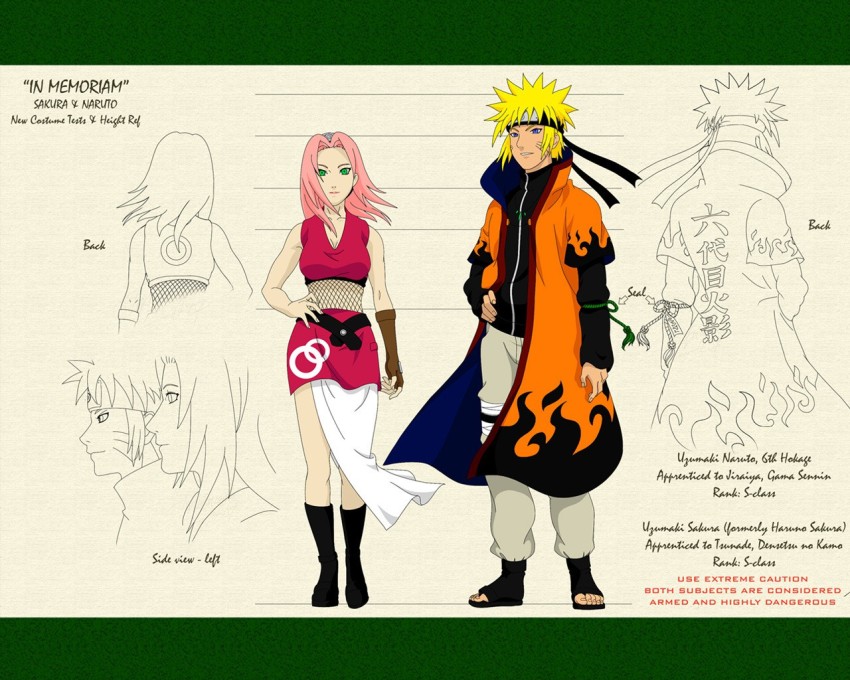 Athah Anime Naruto Hinata Hyūga Ino Yamanaka Sakura Haruno Temari 13*19  inches Wall Poster Matte Finish Paper Print - Animation & Cartoons posters  in India - Buy art, film, design, movie, music