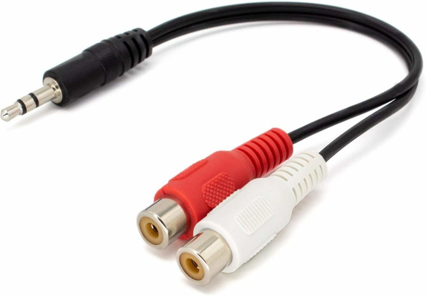 3.5mm Jack Male to 2 RCA Female Jack RCA Stereo Audio Cable Converter  Adapter High Quality