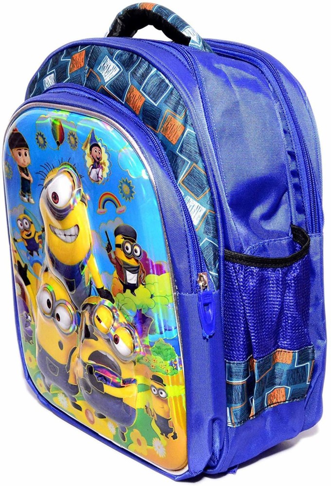 Minions School Bag Polyester With Lunch Box Bag And Pencil Bag