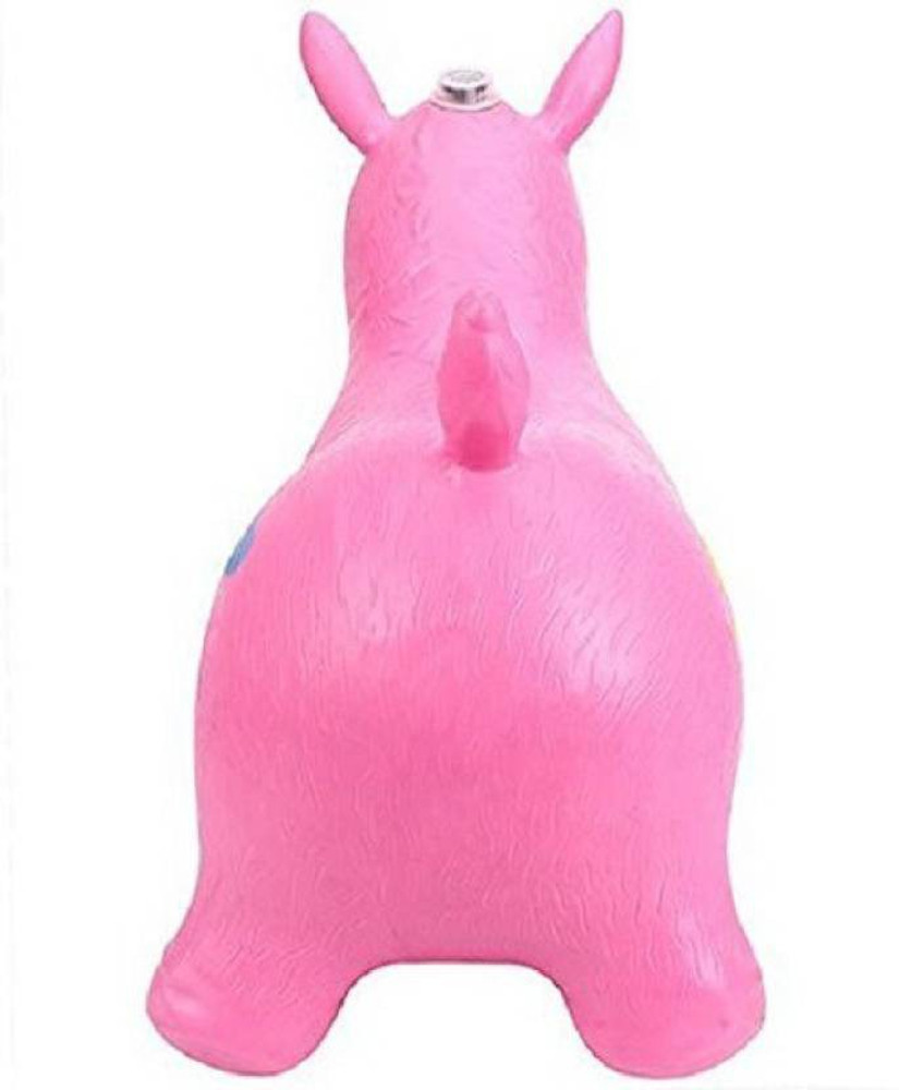 Anvi Inflatable Jumping Bouncer Riding Horse Animal Toy for Kids