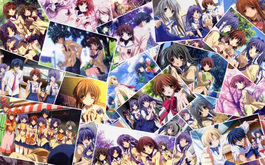 Athah Anime Clannad Tomoyo Sakagami Kyou Fujibayashi Ryou Fujibayashi  Nagisa Furukawa Kotomi Ichinose 13*19 inches Wall Poster Matte Finish Paper  Print - Animation & Cartoons posters in India - Buy art, film