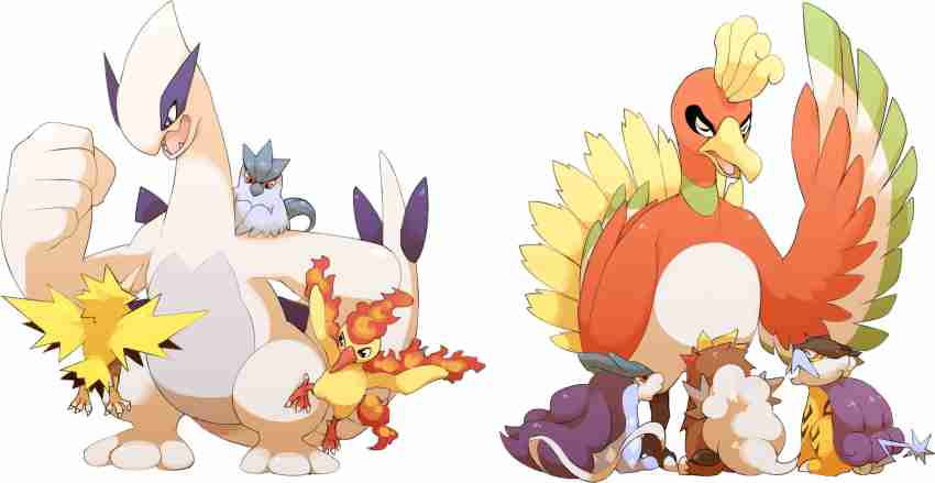 Pokemon, Suicune, Entei, Raikou, Lugia, Ho-oh, Cyndaquil, Chikorita,  Totodile, trainers; Pokemon