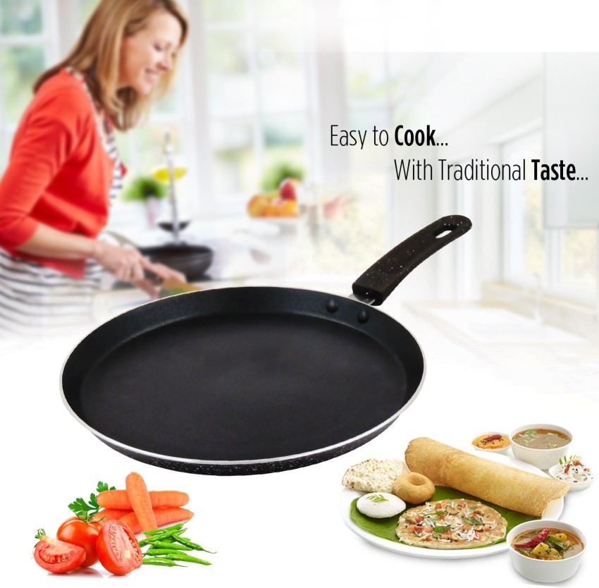 Buy Blueberry's 26 cm Nonstick Tawa Pan 3mm Thickness, 3 Layar