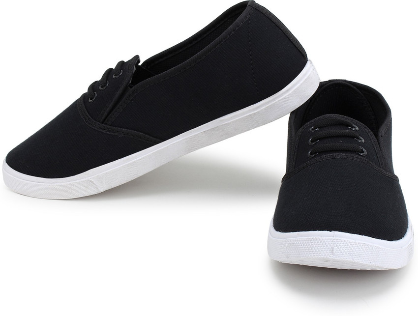 Black canvas shop shoes kmart