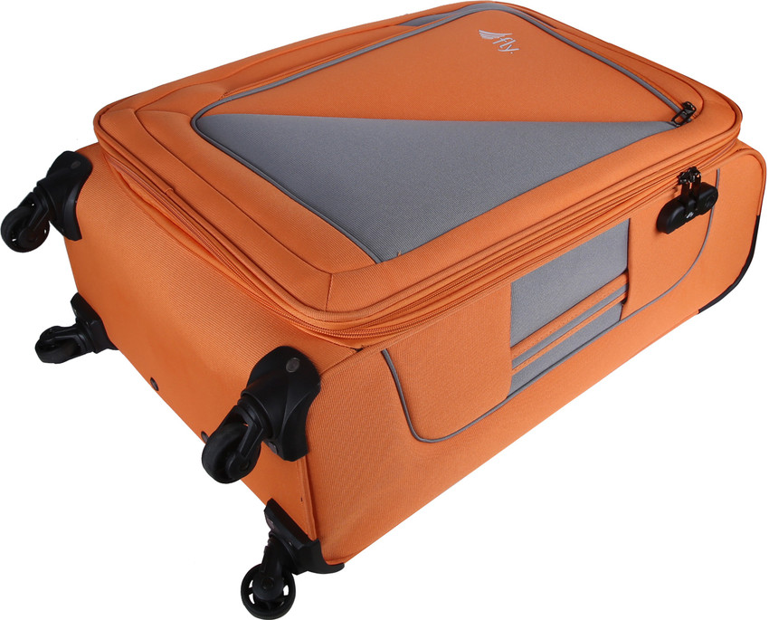 Orange carry on suitcase on sale