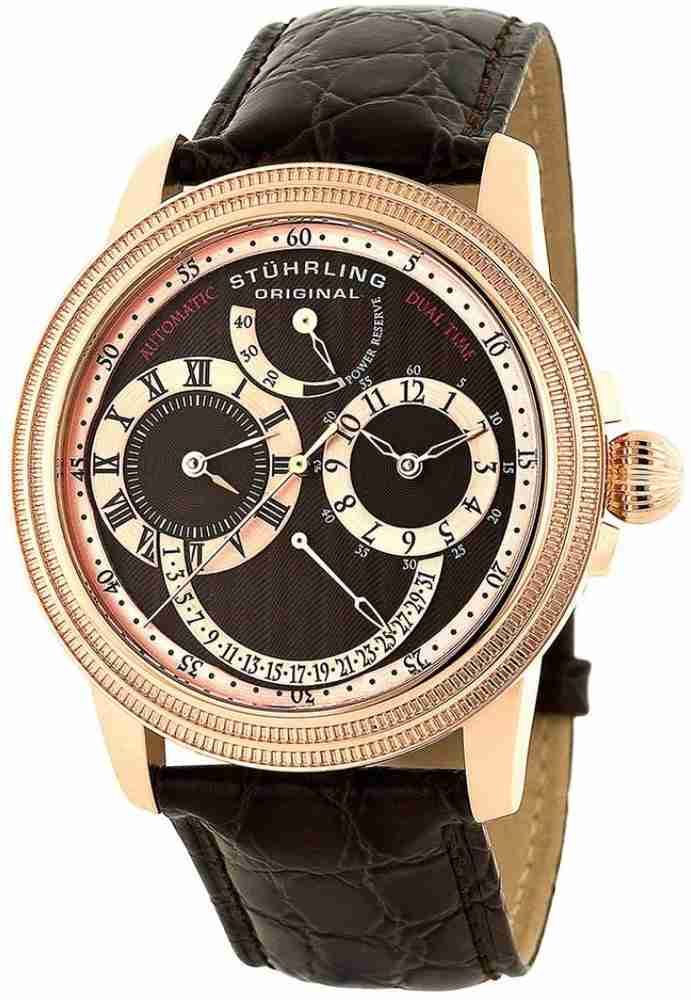 Stuhrling Original 283.3345K59 Stuhrling Original Men s Symphony Automatic Stainless Steel and Brown Leather Dress Watch Model 283.3345K59 Analog Watch For Men Buy Stuhrling Original 283.3345K59 Stuhr...