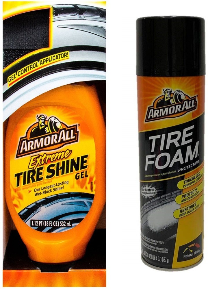 Armor All Armorall Extreme Tire Shine gel 532 ml with Armorall Tire foam  567 gm Combo Price in India - Buy Armor All Armorall Extreme Tire Shine gel  532 ml with Armorall