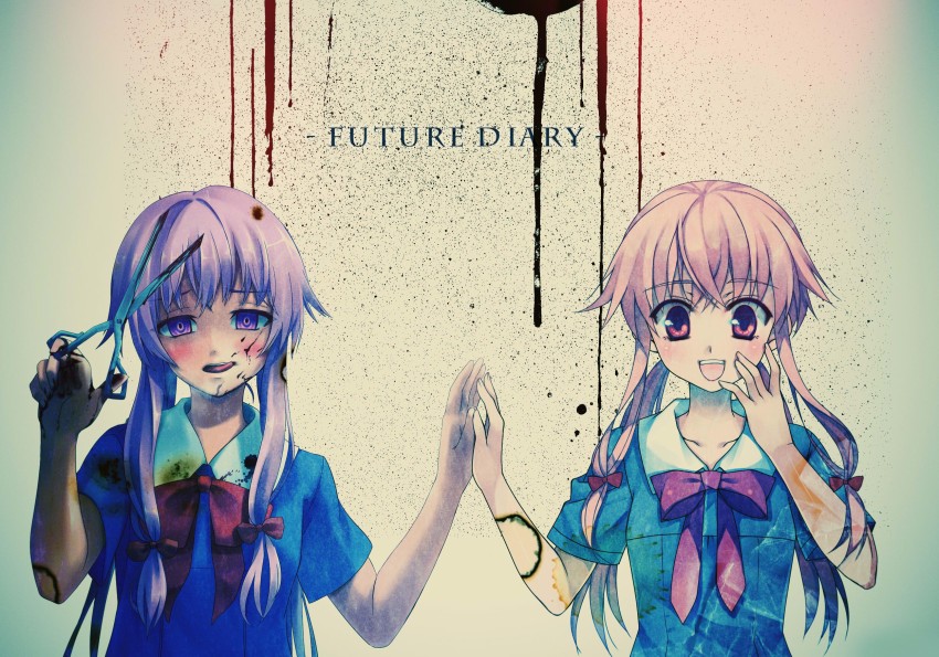 Athah Anime Mirai Nikki Yuno Gasai Future Diary Pink Hair Yandere