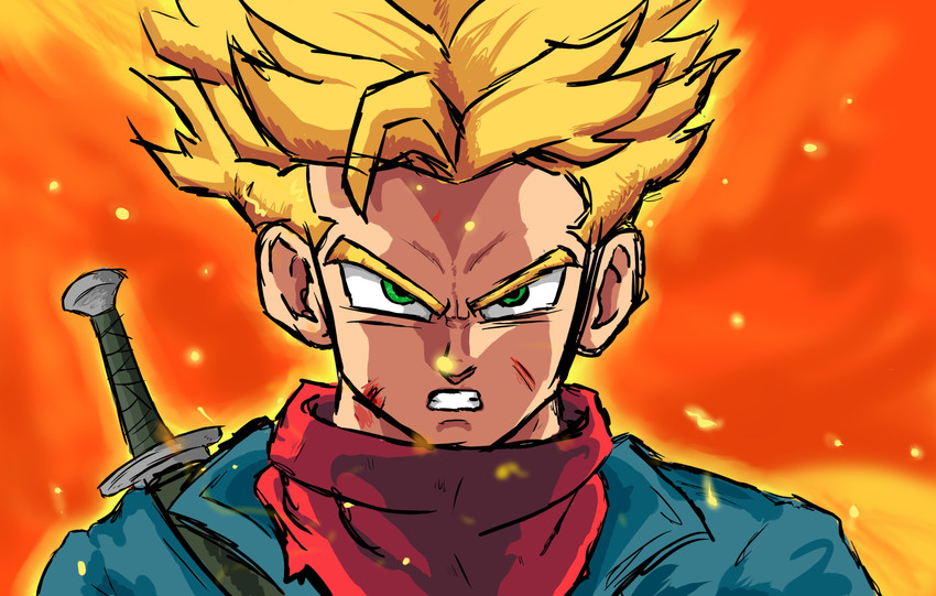 Future Trunks Dragon Ball Fine Art Anime Poster for Sale by