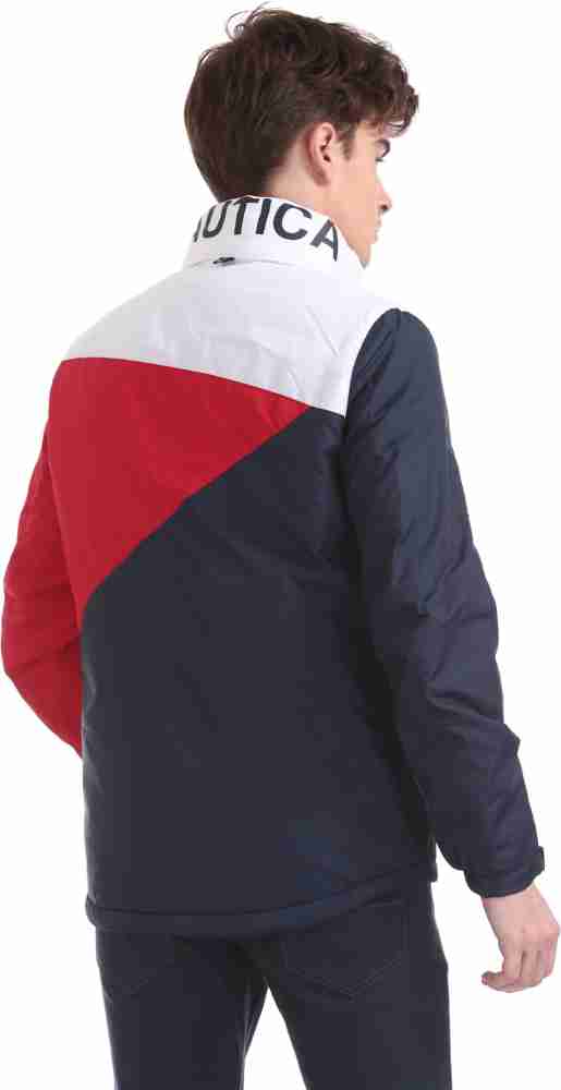 NAUTICA Full Sleeve Colorblock Men Jacket - Buy NAUTICA Full Sleeve  Colorblock Men Jacket Online at Best Prices in India