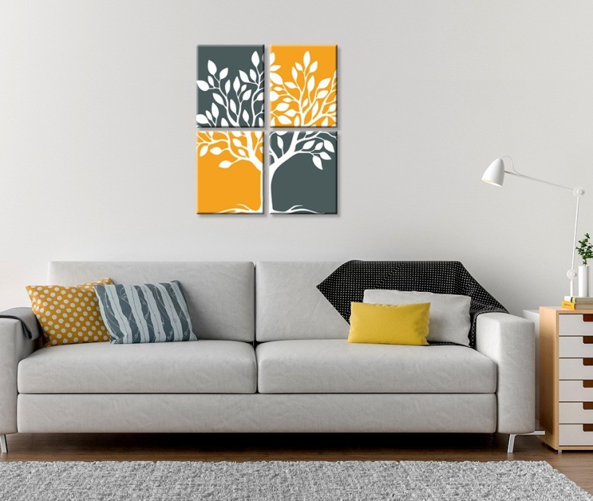 Surreal Music of Trees Canvas Wall Painting - WallMantra