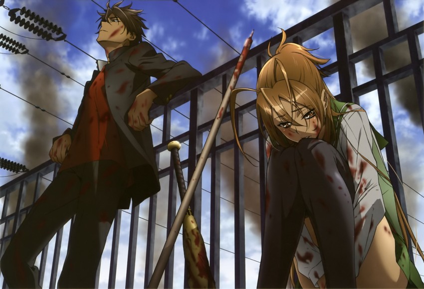 Athah Anime Highschool Of The Dead Takashi Komuro Rei Miyamoto 13