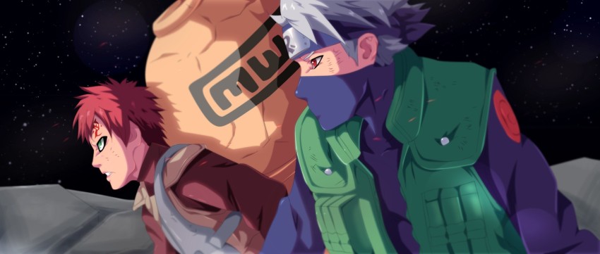 Athah Anime Naruto Kakashi Hatake Naruto Uzumaki 13*19 inches Wall