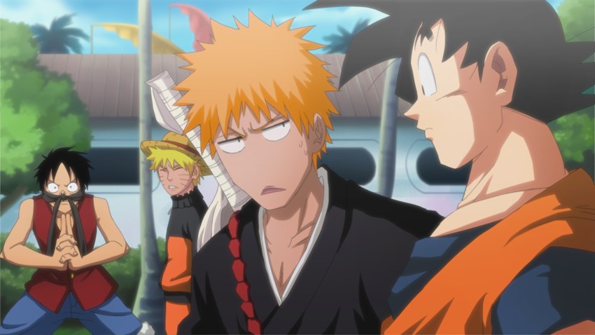 Anime, Bleach, Naruto, Crossover, Ichigo Kurosaki, One Piece