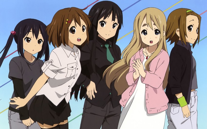 Anime KON Mio Akiyama Yui Hirasawa Ritsu Tainaka Tsumugi Kotobuki Azusa  Nakano Wallpaper  Anime Anime shows Aesthetic anime