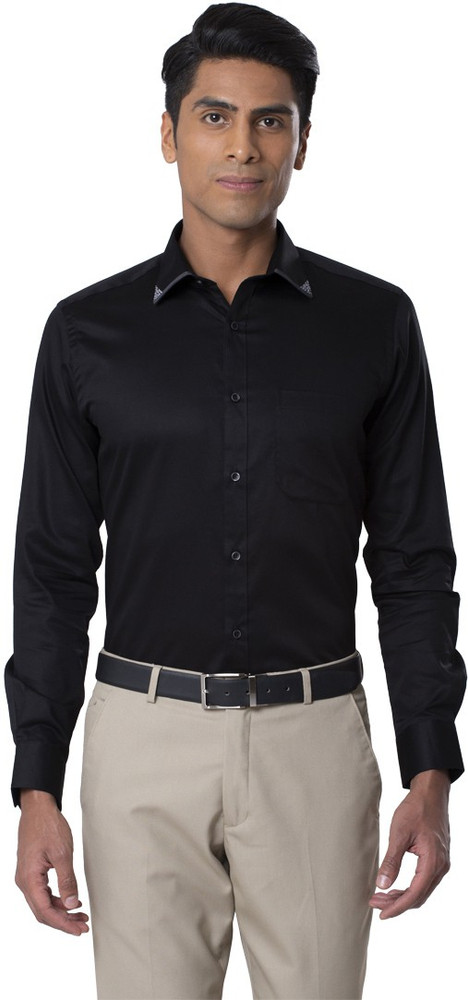 Raymond black on sale shirt piece