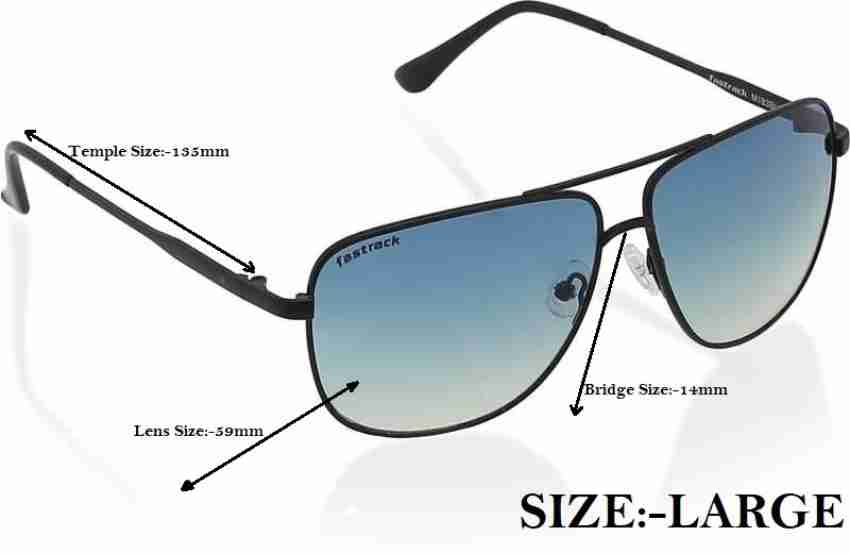 Mens Full Rim Square UV Protected Sunglasses - NBM183BU2