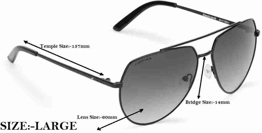 Buy Fastrack Aviator Sunglasses Grey For Men Online Best