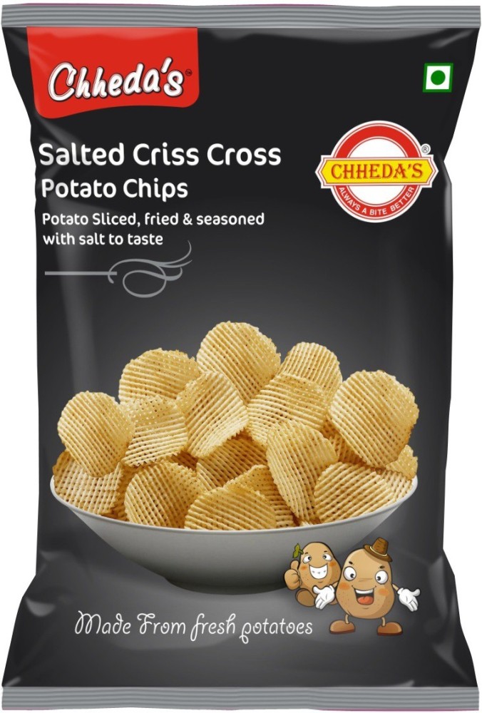 Chheda's Potato Criss Cross Chips Pack of 3 Chips Price in India - Buy  Chheda's Potato Criss Cross Chips Pack of 3 Chips online at