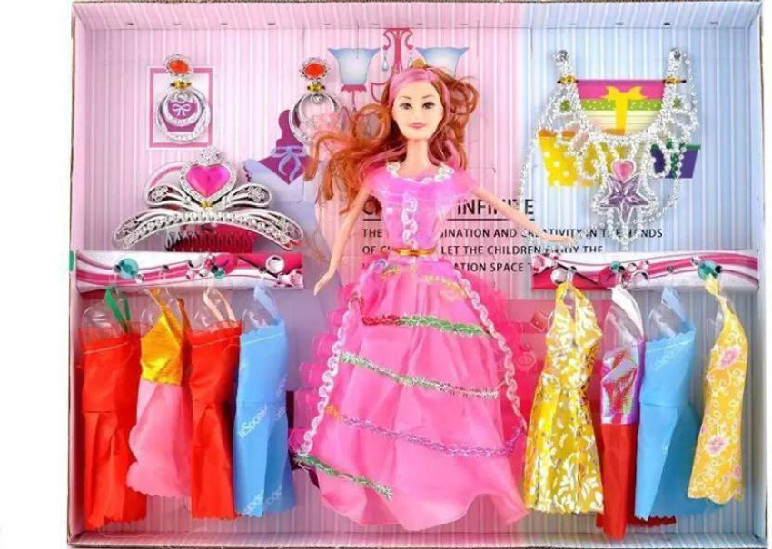 Barbie big hotsell doll set