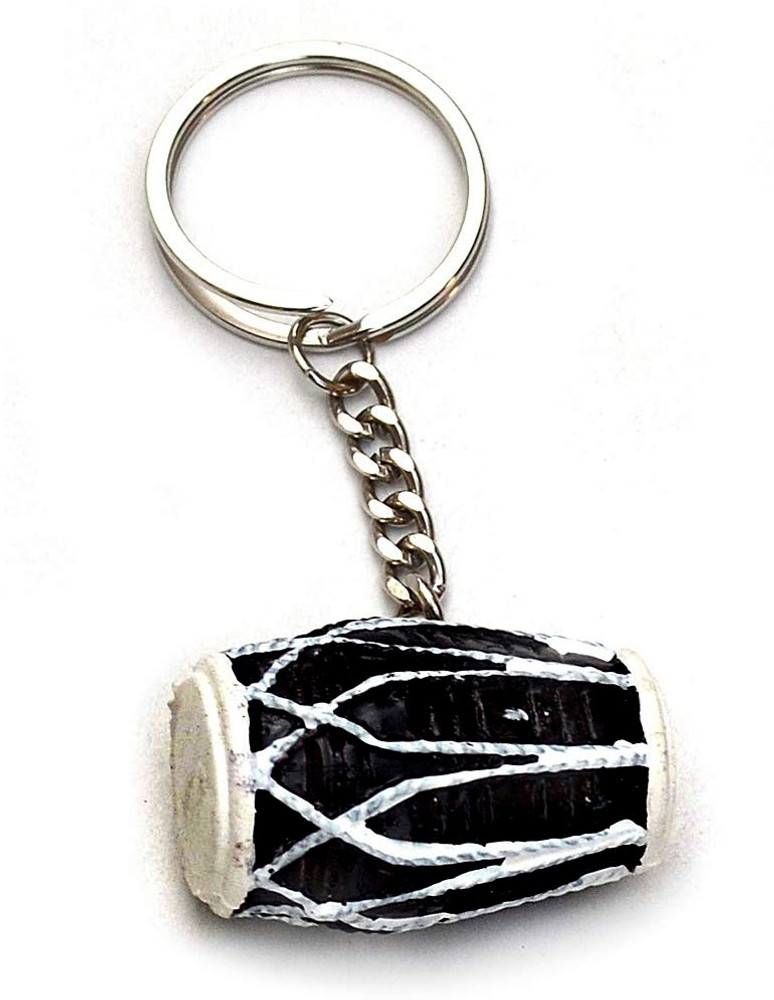 KTB Creations Unique Dholak Keychain Tabla Keychain Key Ring For