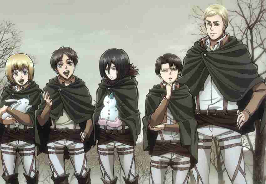 SET of 8 Pictures Attack on Titan Poster Anime Shingeki no Kyojin Eren  Mikasa Armin Erwin Rival Posters Oversized 42x58cm