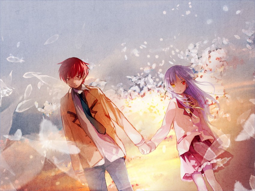 Poster Anime de Cartaz do Anjo Kanade Tachibana Beats