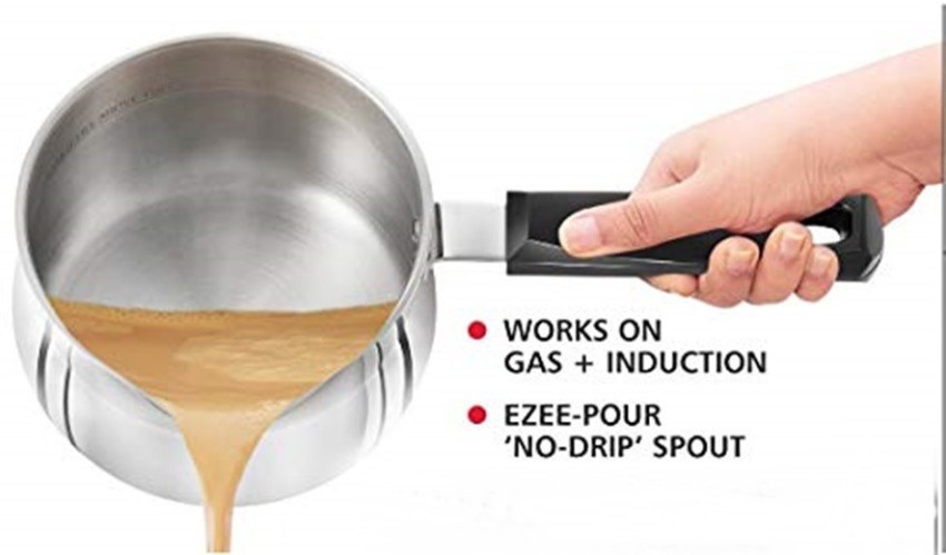 Vinayak Milk/Tea Pan (Stainless Steel, 1.2 l) Price - Buy Online