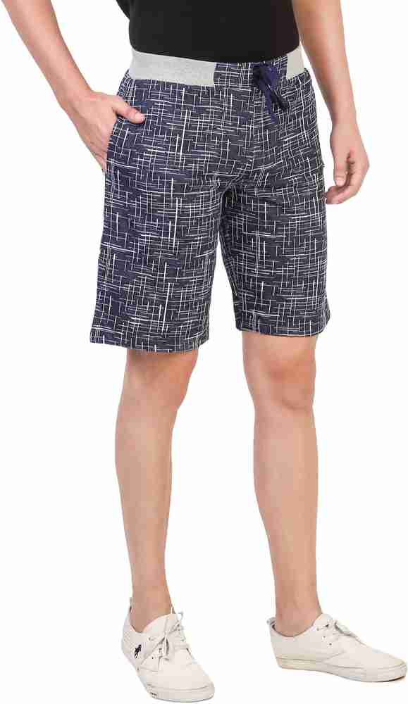 DUSTIN Printed Men Blue Regular Shorts Buy DUSTIN Printed Men